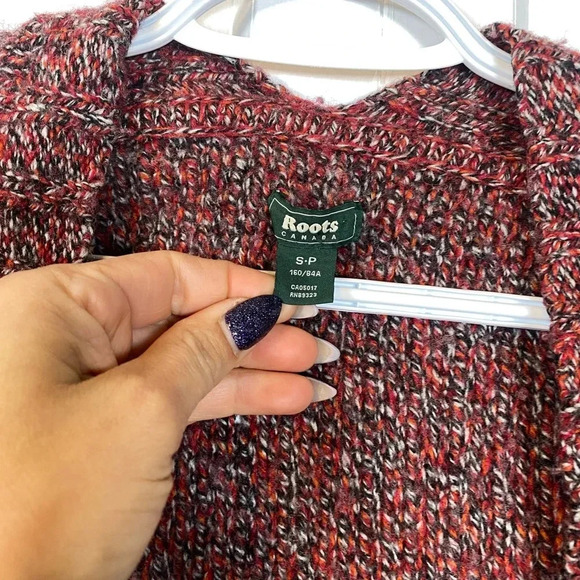 Roots | Lambs wool blend knit duster style sweater small - Picture 2 of 6